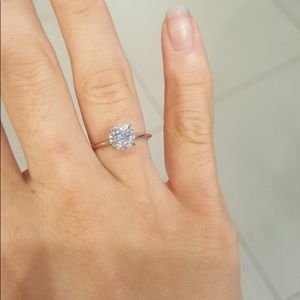 1 Carat Forever One Moissanite Engagement Ring